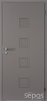interiérové dveře quadra laminované premium - kamenná