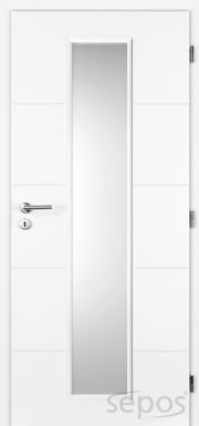interiérové dveře ebc quatro lines (profilované) lakované - bílé