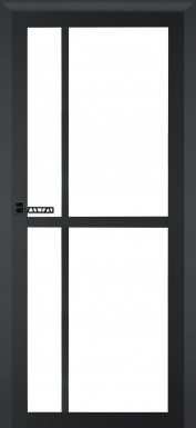 interiérové dveře slim 02 - černé