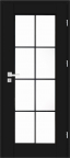 interiérové dveře iris kašírované uni - vlepený rámeček