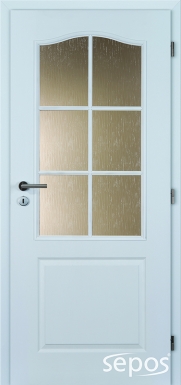 interiérové dveře socrates lakované - bílá pór
