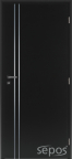 interiérové dveře alu 2 laminované premium - šedá grafit 