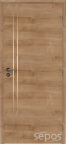 interiérové dveře alu 2 laminované deluxe - dub sukatý 