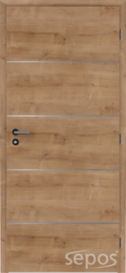 interiérové dveře alu 4 laminované deluxe - dub sukatý 