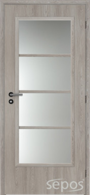 interiérové dveře superior kašírované - dub stříbrný - šedý 