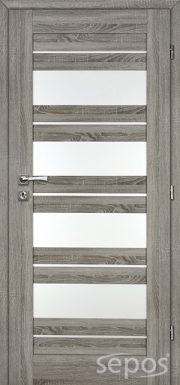 interiérové dveře evia 1 kašírované - dub stříbrný - šedý 