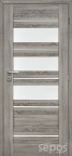 interiérové dveře evia 4 kašírované - dub stříbrný - šedý