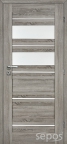 interiérové dveře evia 5 kašírované - dub stříbrný - šedý