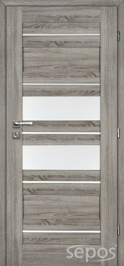 interiérové dveře evia 7 kašírované - dub stříbrný - šedý