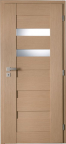 interiérové dveře dýhované model W02S2 - světlý dub