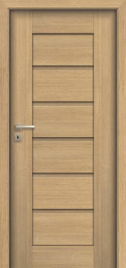 interiérové dveře dýhované model W03P - světlý dub